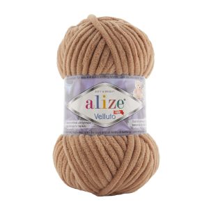 Alize Velluto Chenille Shade 429 Tan