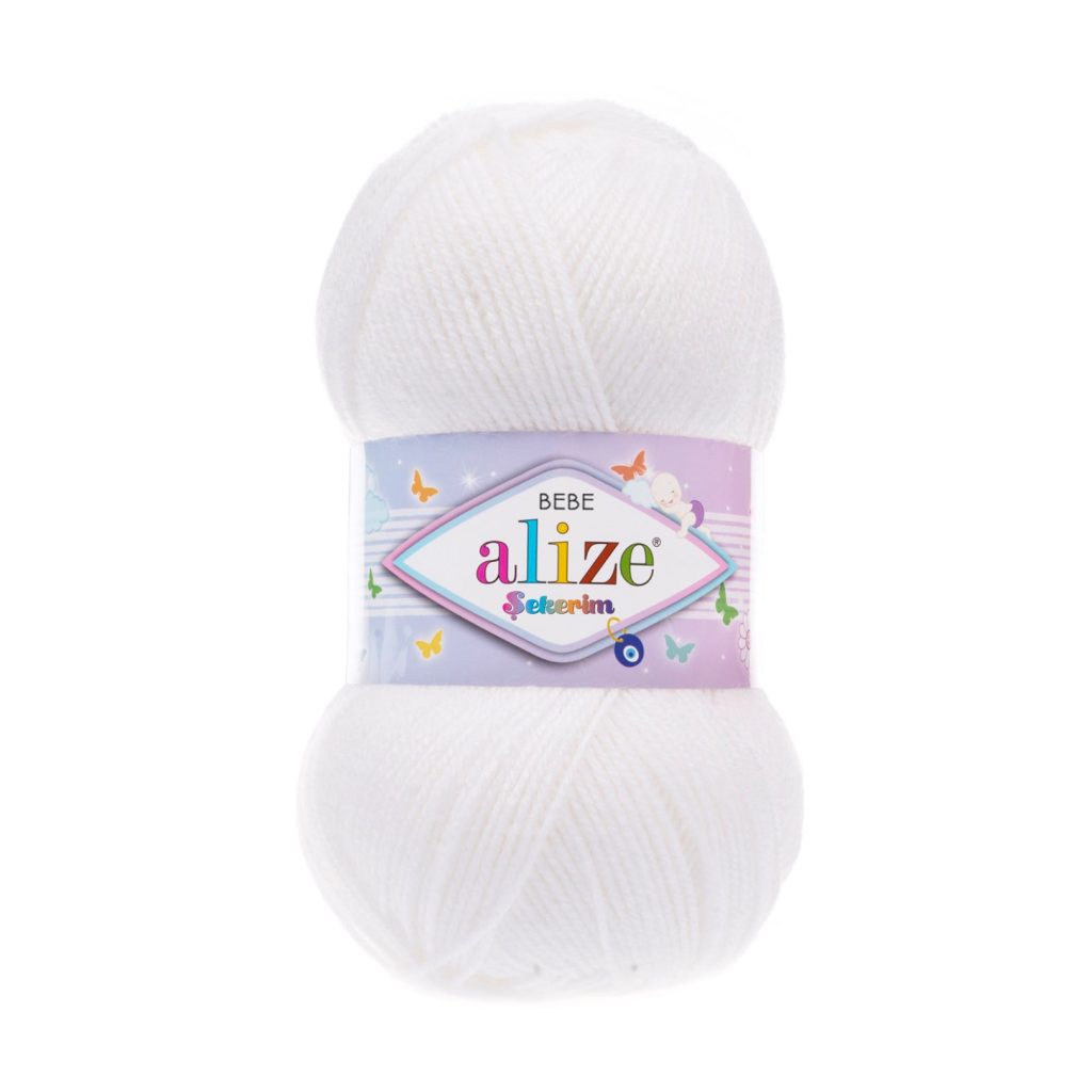 double knit white wool
