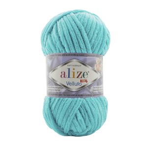Alize Velluto Chenille Shade 490 Cyan