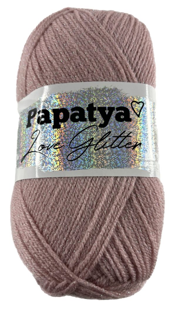 Papatya Love DK With Glitter Shade 4120 Soft Pink