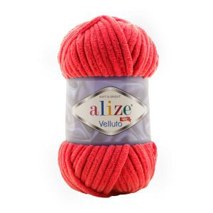 Alize Velluto Chenille Shade 56 Red