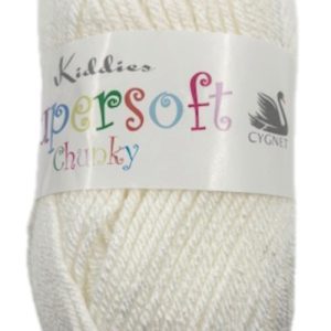 Cygnet Kiddies Supersoft Chunky 100g Shade 2080 White