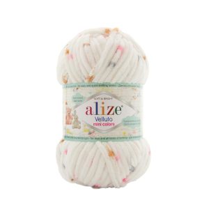Alize Velluto Chenille Mini Colors Shade 8110