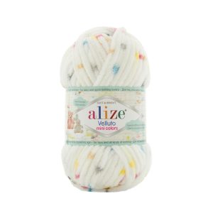 Alize Velluto Chenille Mini Colors Shade 8112