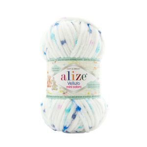 Alize Velluto Chenille Mini Colors Shade 8117