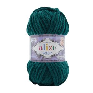 Alize Velluto Chenille Shade 426 Dark Teal