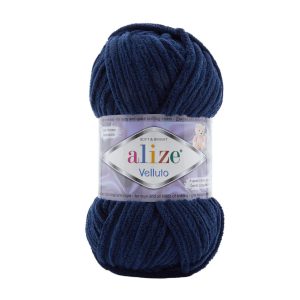 Alize Velluto Chenille Shade 58 Navy