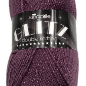 King Cole Glitz Double Knitting Shade 4729 Velvet Crush