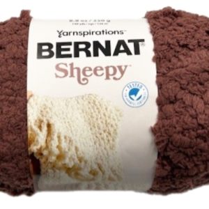 Bernat Sheepy Gomitolo Di Filato – Bunny Brown, 100% Nylon, 250g / 136m, Calibro #6, Lavabile In Lavatrice