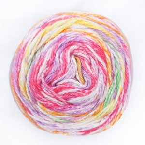 James C Brett Cotton Wave DK 100g Cake Shade WV12 Rainbow