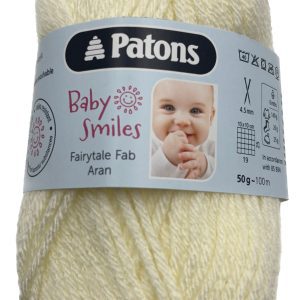 Clearance Patons Fab Baby Aran 50g Shade 1002 Natural