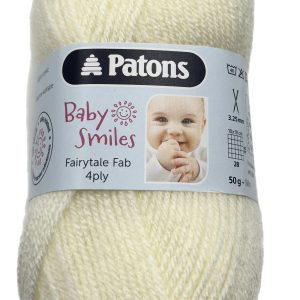 Clearance Patons Fab Baby 4 Ply 50g Shade 1002 Natural