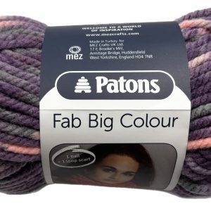 Patons Big Fab Super Chunky 200g Shade 0080 Violet Mix