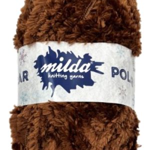 Ayaz Milda Polar Chunky Snowflake 100g ball Shade 1223 Chestnut
