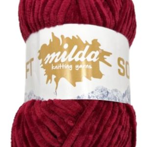 Ayaz Chenille Velour Milda Soft Chunky Shade 1999 Claret